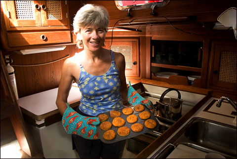 Ann Vanderhoof's galley aboard Receta